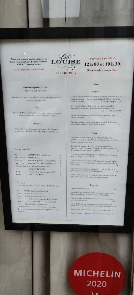 Menu_Café Louise restaurant - Périgueux_Périgueux_image_3