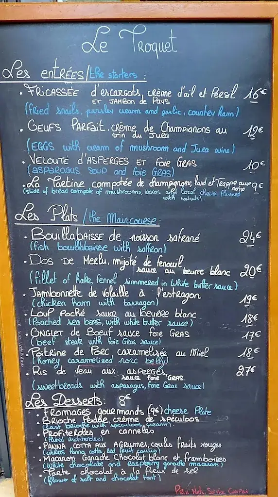 Menu_LE TROQUET_Périgueux_image_2