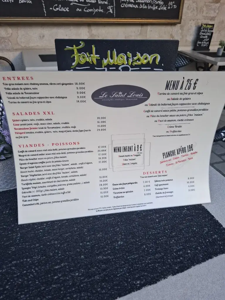 Menu_Le Saint Louis_Périgueux_image_4