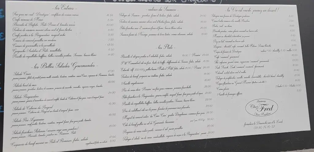 Menu_Chez Fred_Périgueux_image_1