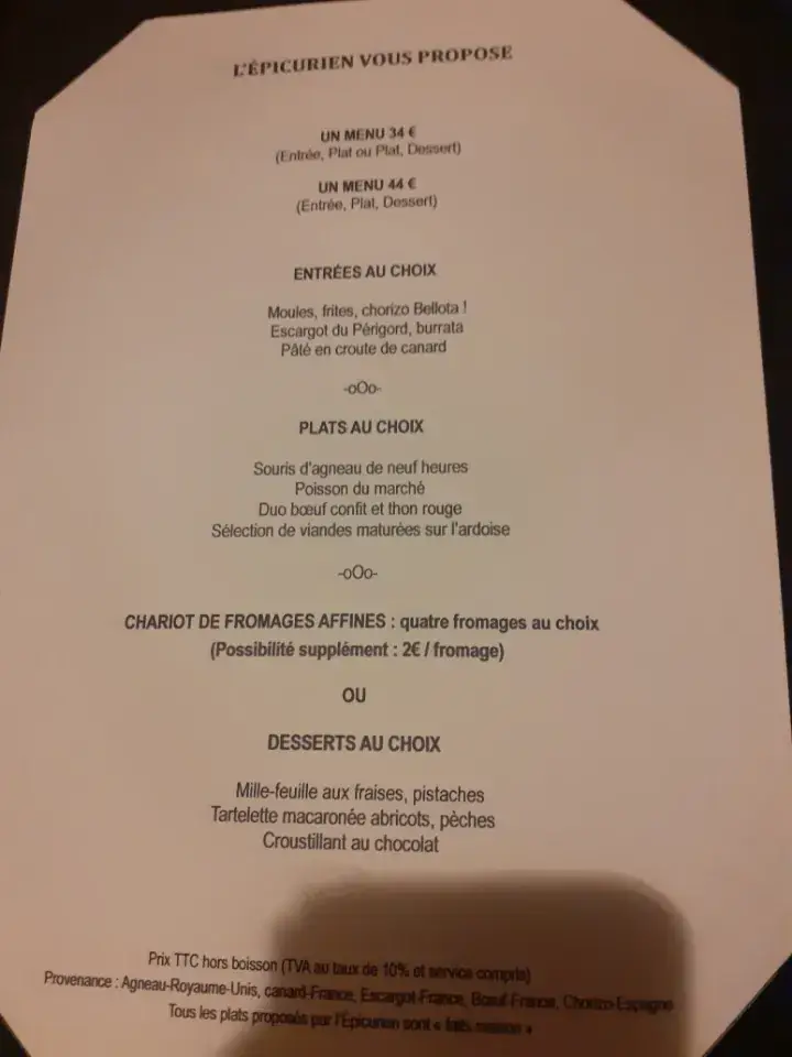 Menü_L'Epicurien_Périgueux_Bild_4