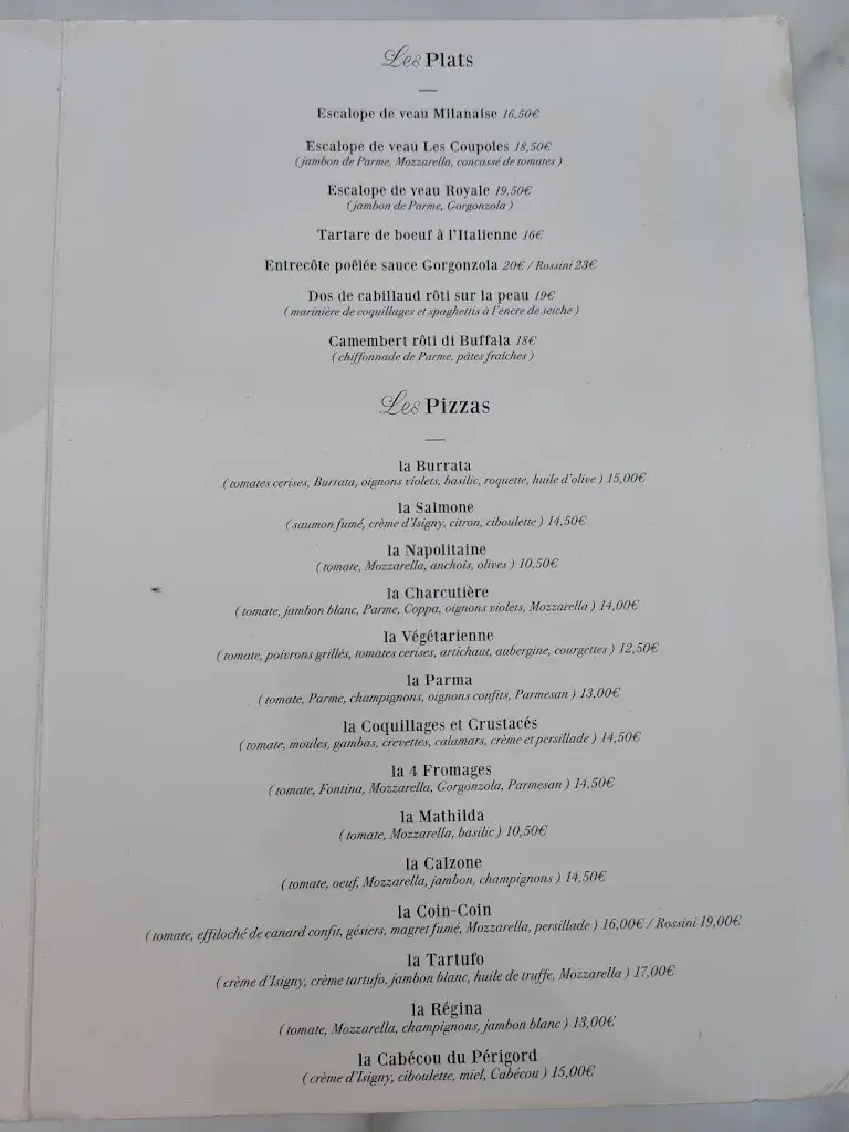 Menu_Trattoria les coupoles_Périgueux_image_3