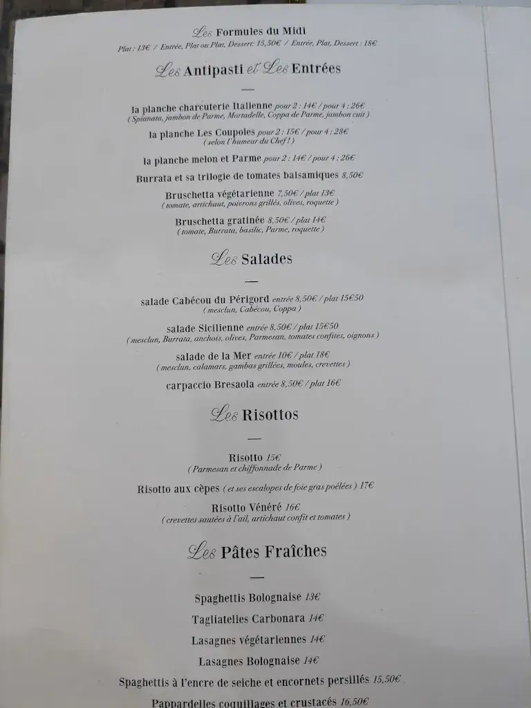 Menu_Trattoria les coupoles_Périgueux_image_4