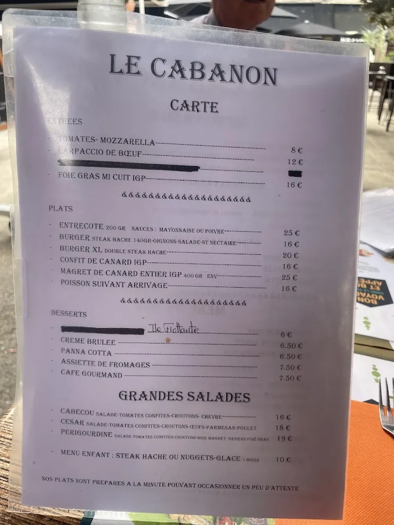Menu_Le Cabanon_Périgueux_image_3