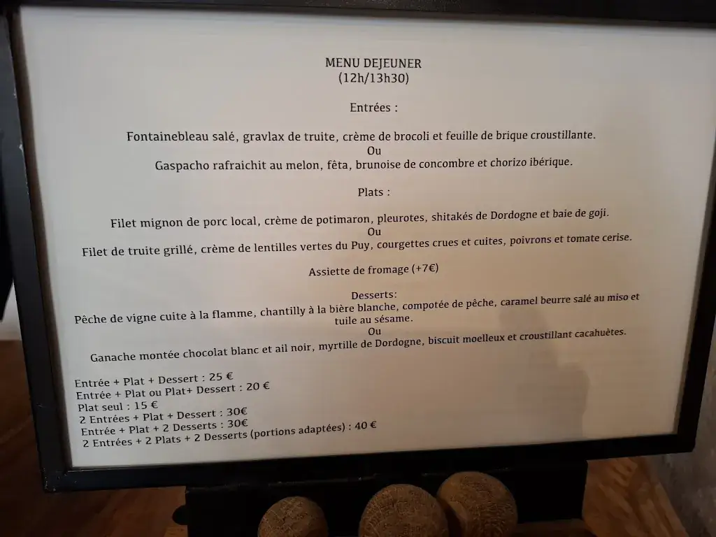 Menu_Restaurant Oxalis_Périgueux_image_1