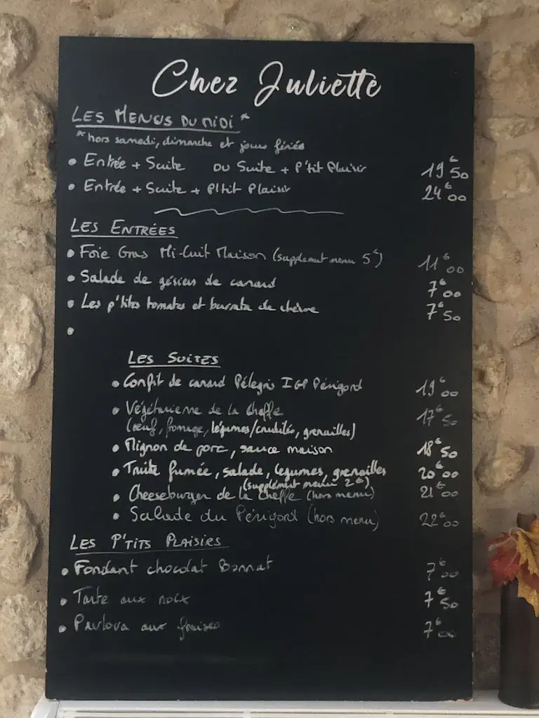 Menu_Chez Juliette - TheVin & Co_Périgueux_image_2