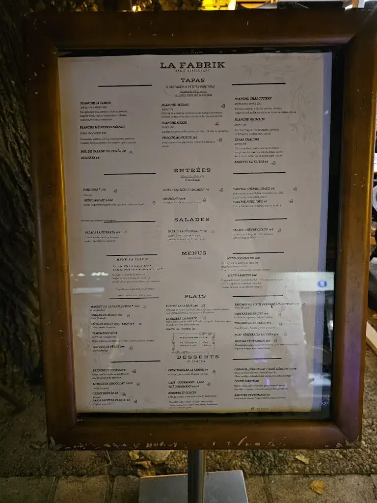 Menu_La Fabrik_Périgueux_image_1