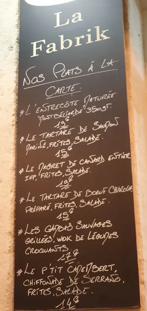 Menu_La Fabrik_Périgueux_image_3