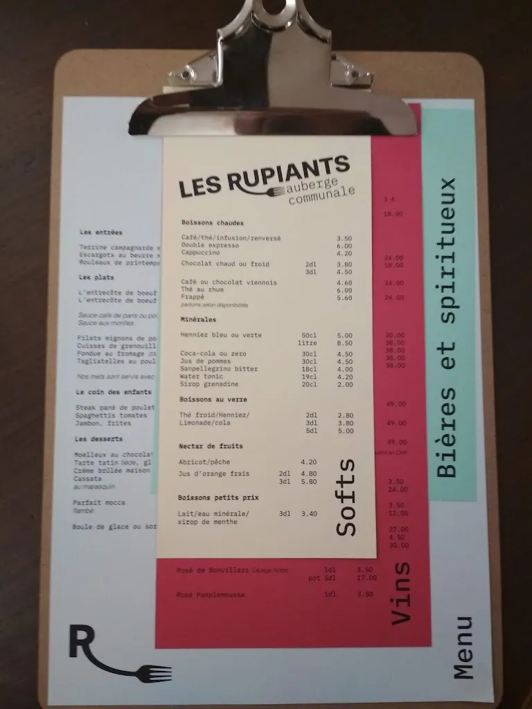 Menu_Auberge Communale Les Rupiants_Orny_image_1