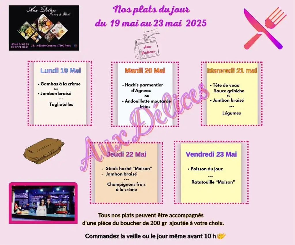 Menu_Aux Délices - Fanny & Ricko_Pons_image_1