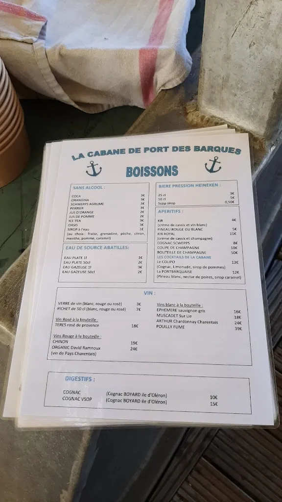 Menu_La Cabane de port des barques_Port-des-Barques_image_2