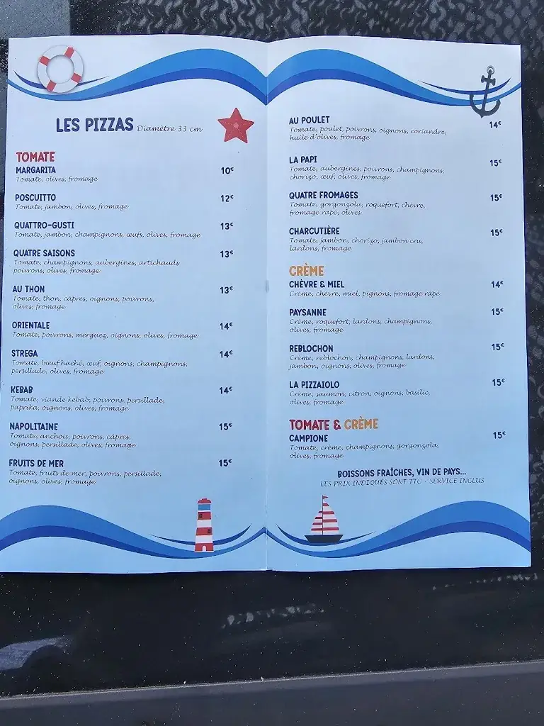 Menu_Chez papi au port_Sainte-Marie-la-Mer_image_1