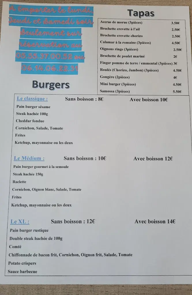 Menu_Restaurant les 3 Arches à Razes_Razès_image_1