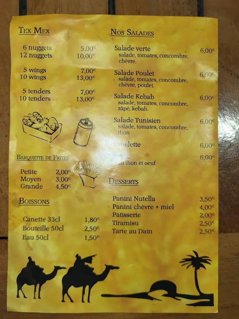 Menu_Le Touareg La Rochelle_Puilboreau_immagine_2