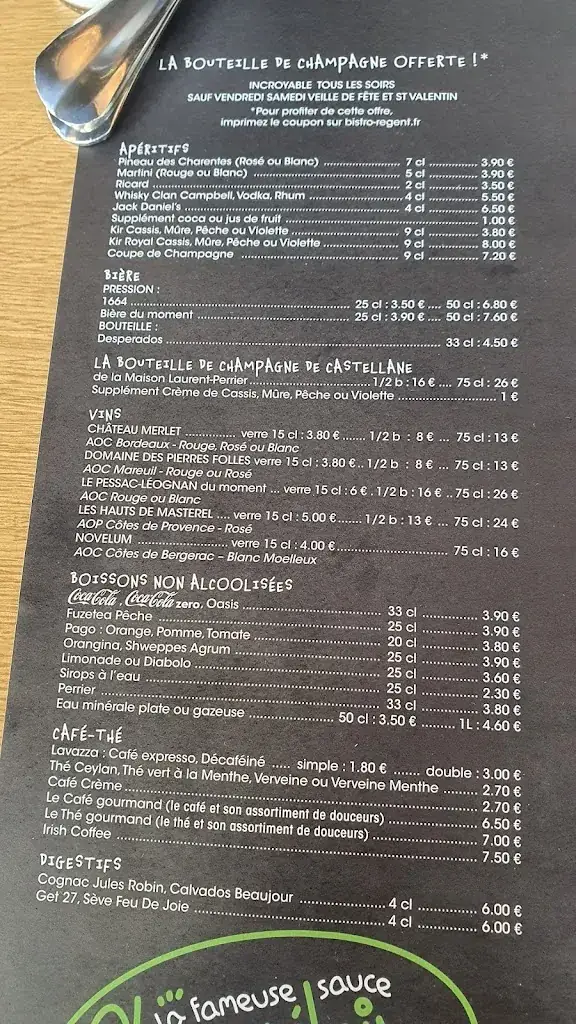 Menu_Bistro Régent PUILBOREAU_Puilboreau_image_1