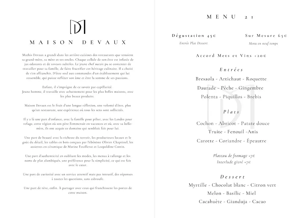Menu_Maison Devaux_Rion-des-Landes_immagine_1