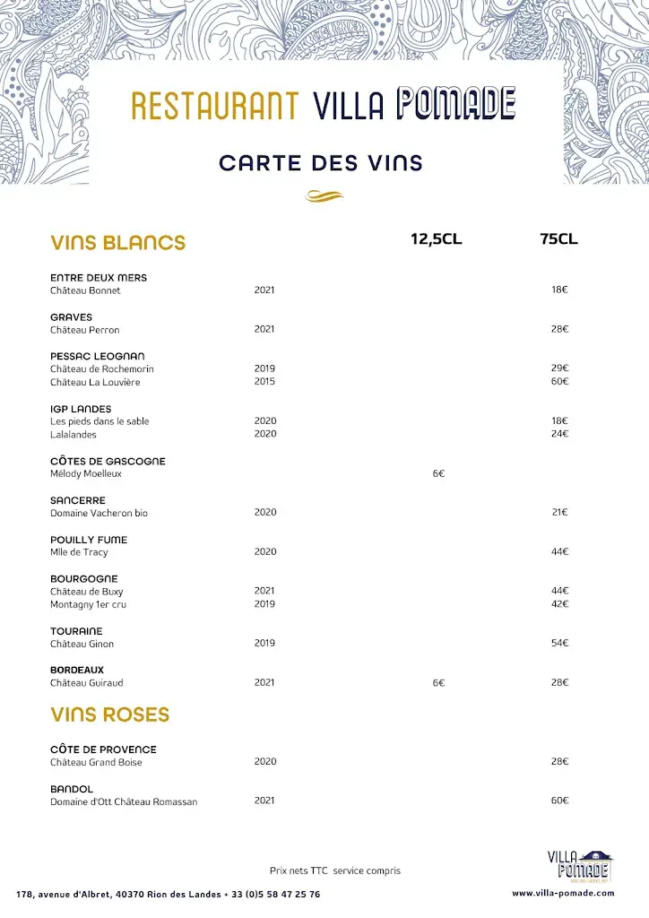 Menu_Villa Pomade_Rion-des-Landes_image_3