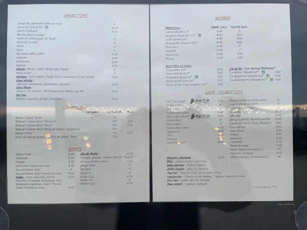 Menu_La Chaloupe de Rivedoux_Rivedoux-Plage_image_2