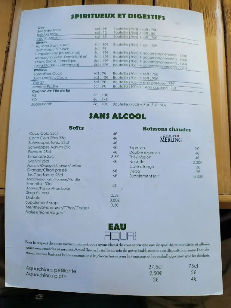 Menu_La Plage_Rivedoux-Plage_image_2