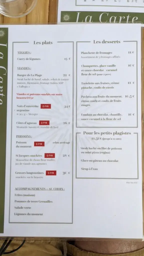 Menu_La Plage_Rivedoux-Plage_image_4