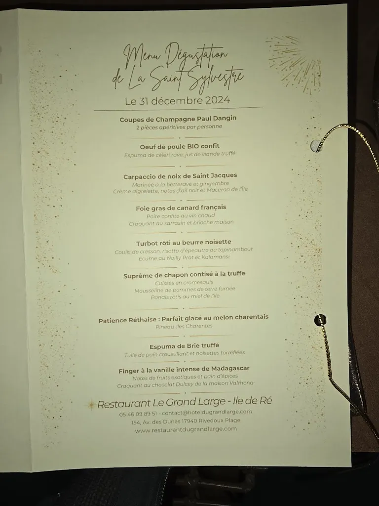 Menu_Restaurant Le Grand Large - Rivedoux Plage - Terrasse face mer_Rivedoux-Plage_image_3