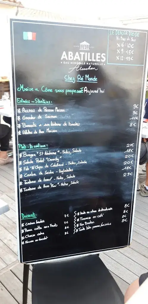 Menu_Chez Ré Monde_Rivedoux-Plage_image_4