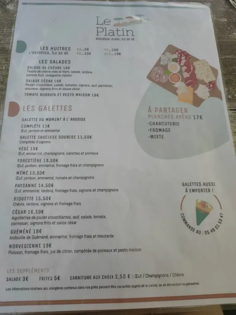 Menu_Crêperie Le Platin_Rivedoux-Plage_image_2