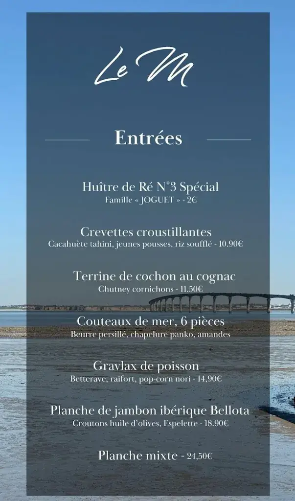 Menu_Le M Rivedoux-Plage_Rivedoux-Plage_image_2