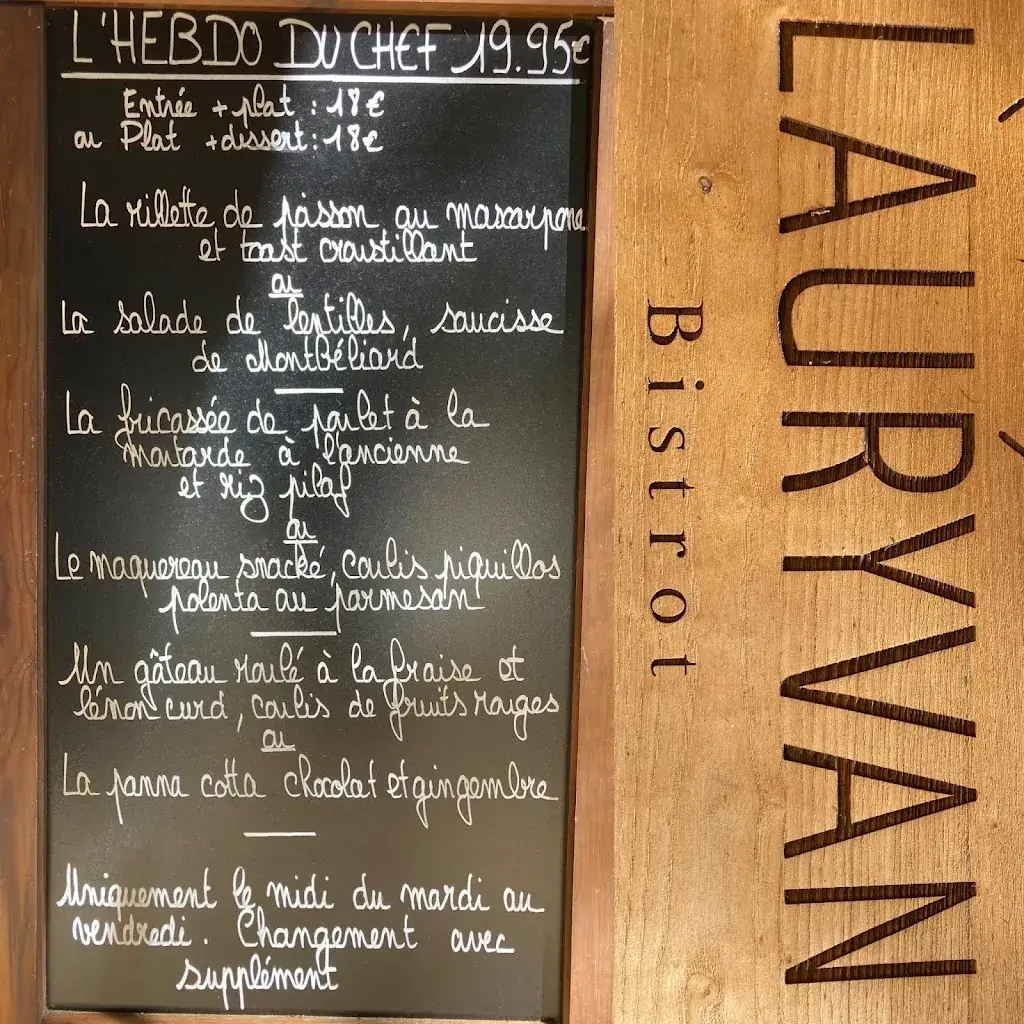 Menu_Lauryvan Restaurant & Bistrot_Saint-Junien_image_4