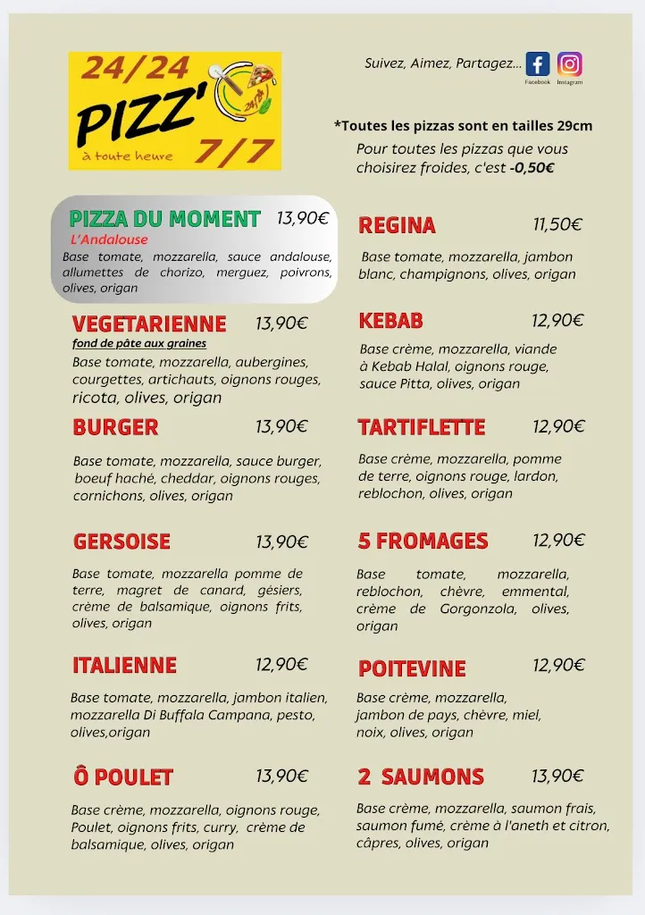 Menu_Distributeur à pizzas Les Roches-Prémarie-Andillé 24/24 et 7/7 Pizz’à toute heure_Roches-Prémarie-Andillé_image_2