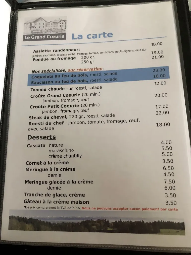 Menu_Métairie du Grand Coeurie_Rochefort_image_2
