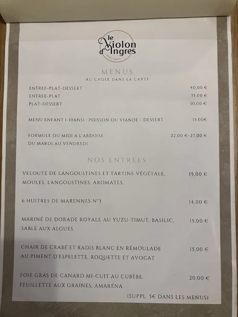 Menu_Le Violon D'Ingres_Rochefort_image_2