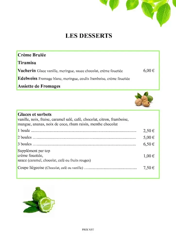 Menu_Hôtel Restaurant La Renaissance_Rouffignac-Saint-Cernin-de-Reilhac_image_4