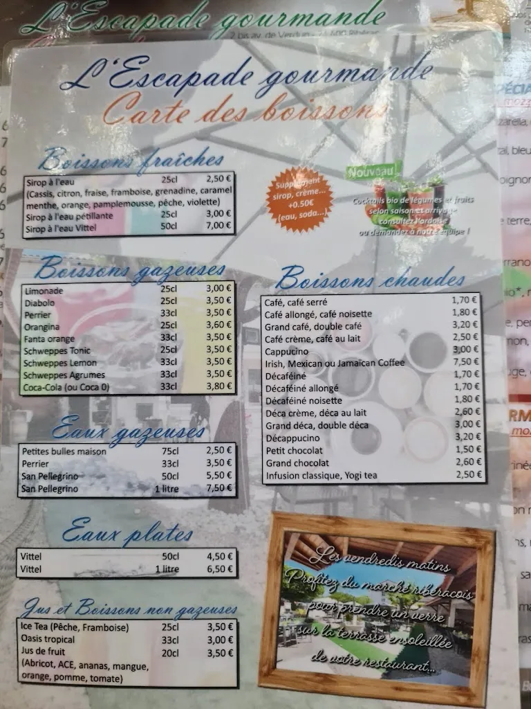 Menu_L'Escapade Gourmande_Ribérac_image_4