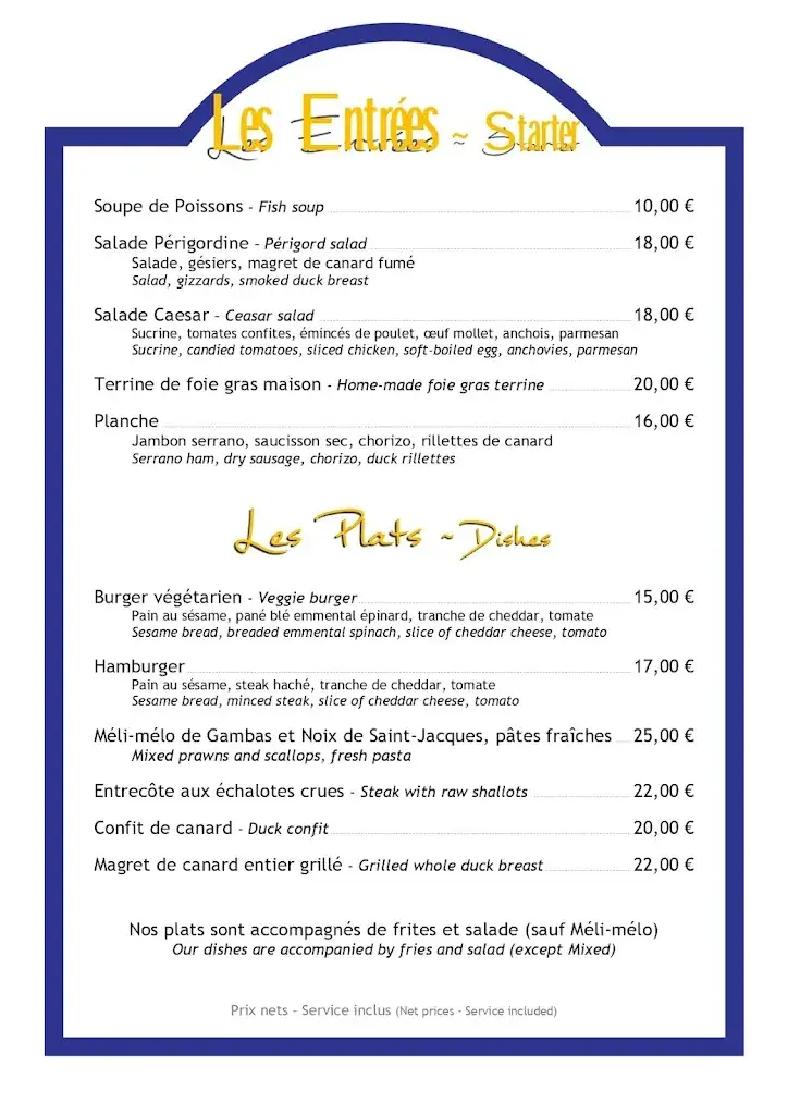 Menu_Restaurant À Fleur d'Eau_Ribérac_image_2