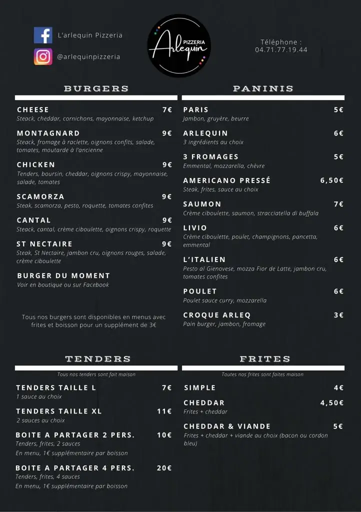 Menu_L'arlequin_Langeac_image_1