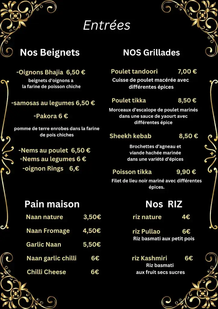 Menu_Restaurant Indien Taj Mahal Ribérac_Ribérac_image_2