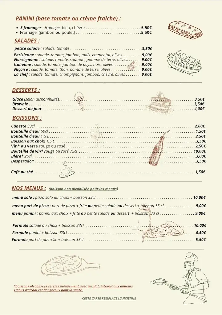 Menu_La pizza de la dronne_Ribérac_image_2