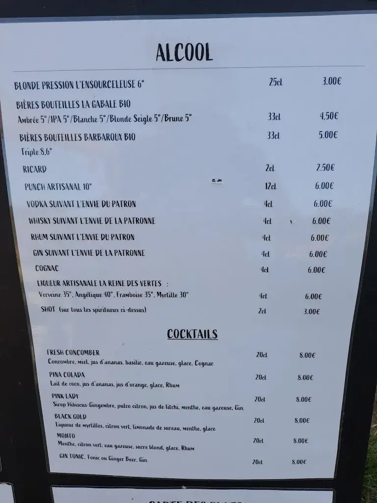 Menu_La Belle Roulotte_Mazeyrat-d'Allier_image_2