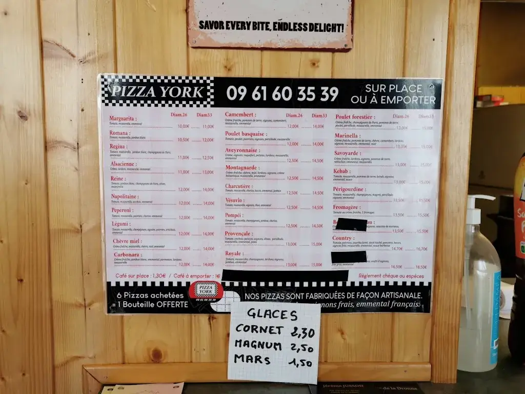 Menu_Pizza _ York_Ribérac_image_1