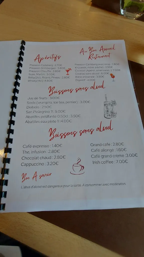 Menu_restaurant Au Bon Accueil_Saint-Vincent-de-Connezac_image_1