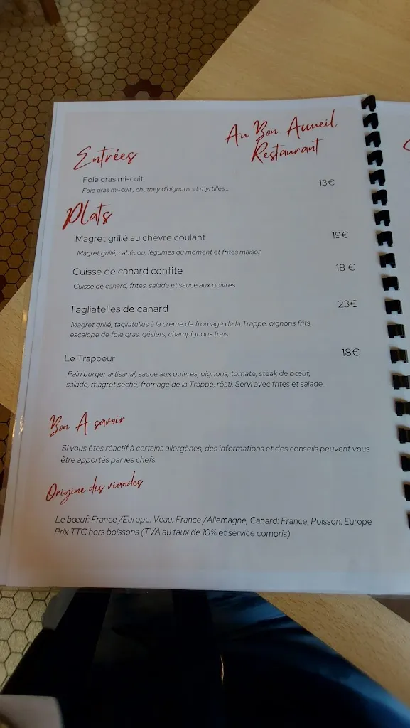 Menu_restaurant Au Bon Accueil_Saint-Vincent-de-Connezac_image_3