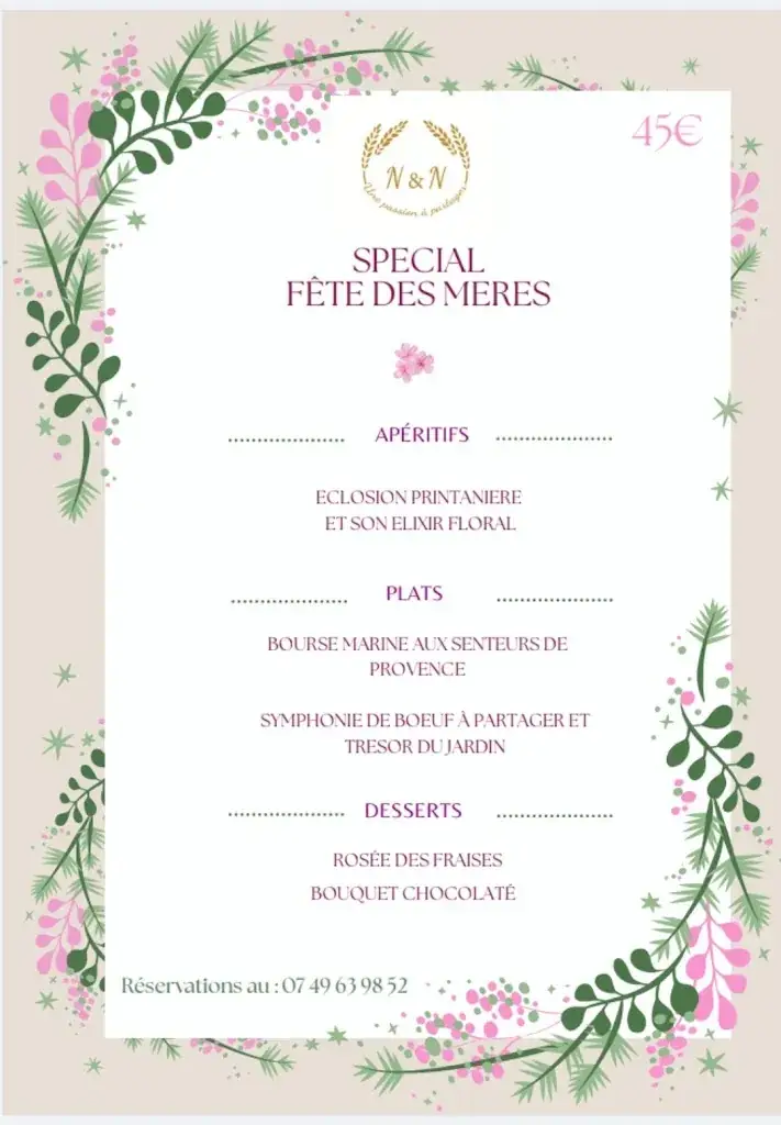 Menu_N&N Bar-Restaurant /Traiteur_Mazeyrat-d'Allier_immagine_4