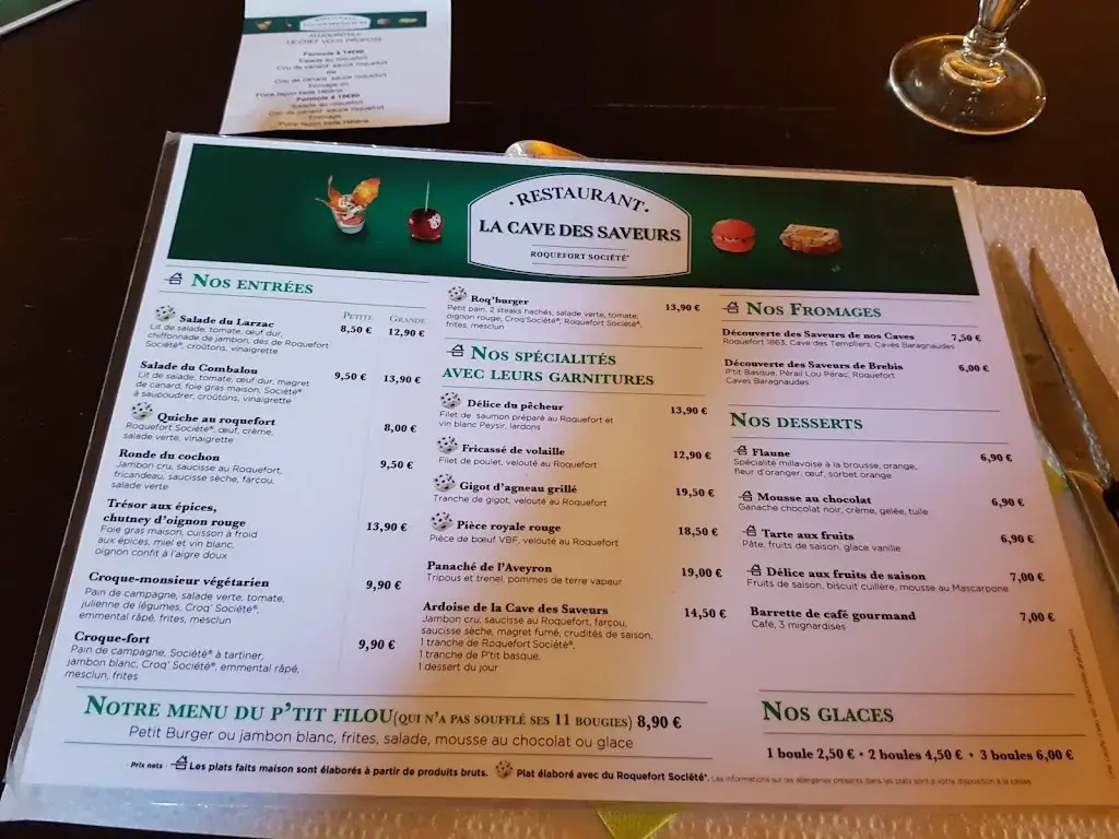 Menu_La cave des saveurs_Roquefort-sur-Soulzon_image_3