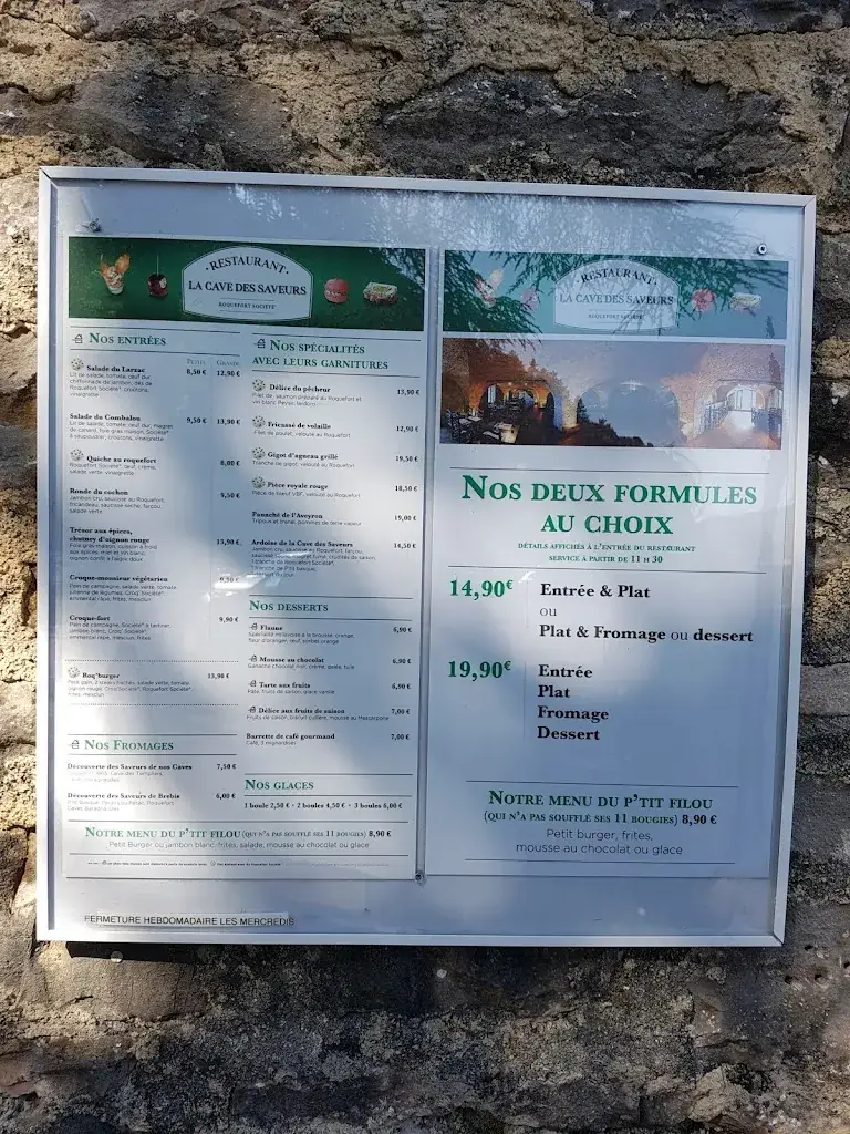 Menu_La cave des saveurs_Roquefort-sur-Soulzon_image_4