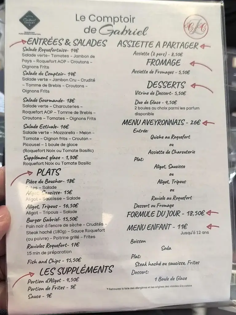 Menu_Le Comptoir de Gabriel_Roquefort-sur-Soulzon_image_3