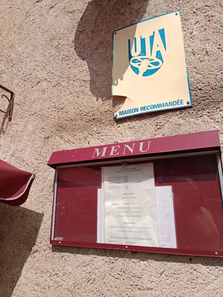 Menu_Restaurant Bar LES TILLEULS_Saint-Claud_image_1