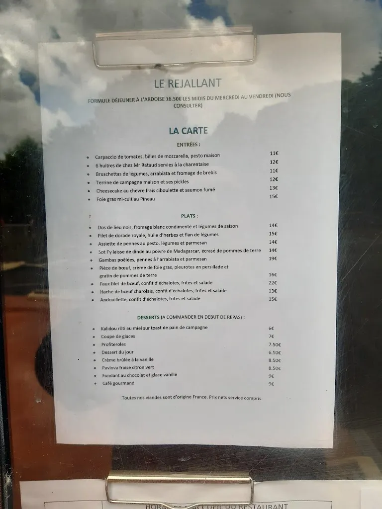 Menu_Restaurant Le Réjallant_Condac_image_4