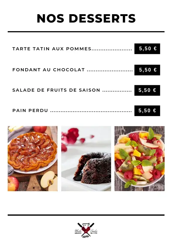 Menu_Le Moulin De Condac_Condac_image_2