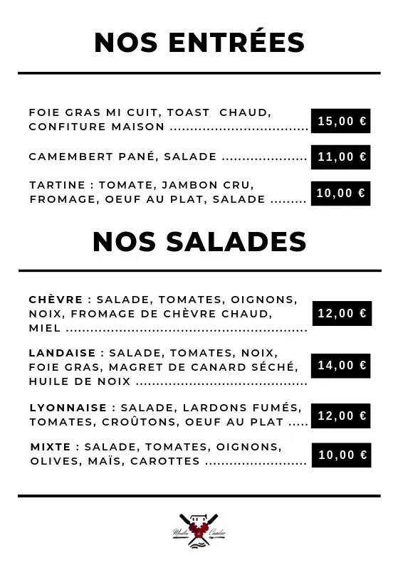 Menu_Le Moulin De Condac_Condac_image_4
